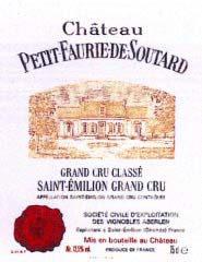 Etiquette du vin Château Petit Faurie de Soutard Grand Cru Classé 1962