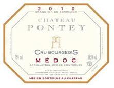 Etiquette du vin Château Pontey Cru Bourgeois 1993