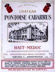 Etikette des Weins Château Pontoise Cabarrus Cru Bourgeois 2017