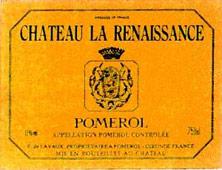 Etiquette du vin Château la Renaissance 1978