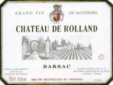 Etikette des Weins Château de Rolland Cru Bourgeois 1986
