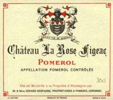 Etiquette du vin Château la Rose Figeac 2009