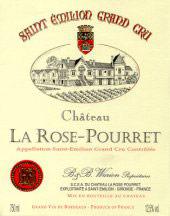 Etiquette du vin Château la Rose Pourret 1981