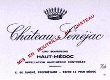 Etikette des Weins Château Sénejac Cru Bourgeois 2000
