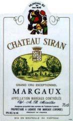 Wine label Château Siran 2005