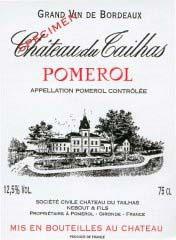 Etiquette du vin Château du Tailhas 1979