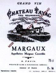 Etichetta Château Tayac Cru Bourgeois 2005