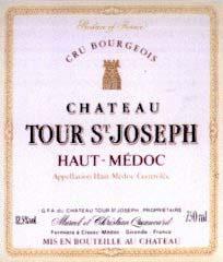 Wine label Château Tour Saint-Joseph Cru Bourgeois 1993