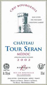 Etikette des Weins Château Tour Séran Cru Bourgeois 2006
