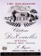Etiquette du vin Château des Tourelles Cru Bourgeois 1988