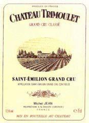 Etiquette du vin Château Trimoulet 2004