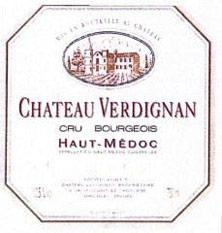 Etiquette du vin Château Verdignan Cru Bourgeois 1988