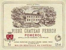 Wine label Vieux Château Ferron 2000