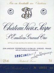 Etiquette du vin Château Vieux Sarpe 1993