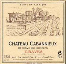 Etiquette du vin Château Cabannieux 1993