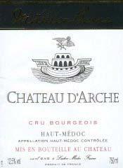 Etiquette du vin Château d'Arche Cru Bourgeois 1979