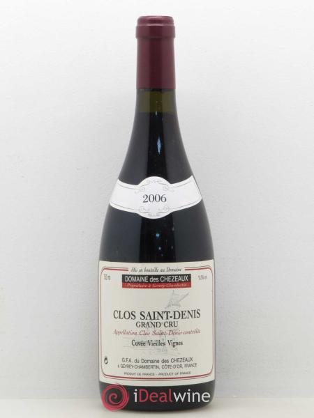 ワイン DOMAINE DES CHEZEAUX CLOS SAINT DENIS Domaine des Chezeaux Clos-Saint Denis Grand Cru 2018