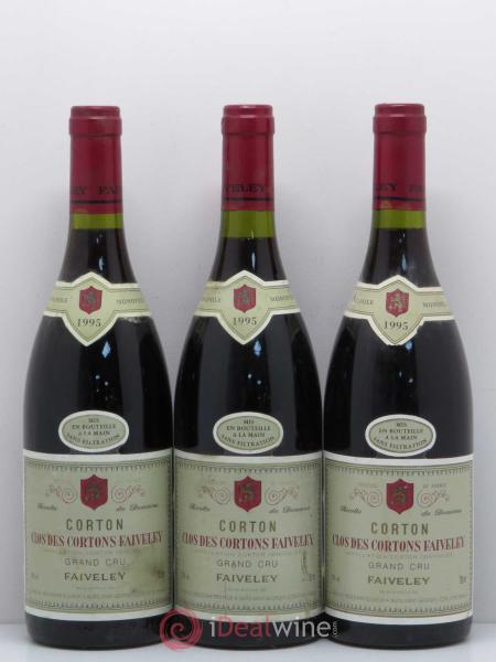 Acheter vin Corton Grand Cru Clos des Cortons Faiveley 1995 (lot