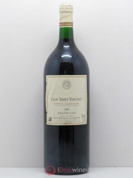 Acheter vin Saint-Émilion Grand Cru Clos Saint Vincent 1995 (lot ...