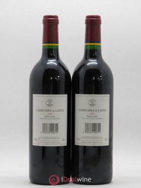 Buy Carruades de Lafite Rothschild Second Vin 2003 (lot: B2110040
