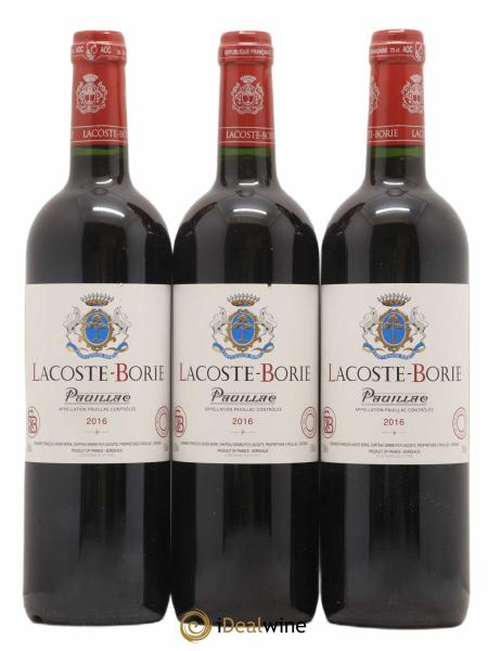 Acheter vin Lacoste Borie 2016 (lot: B2220080-8458)