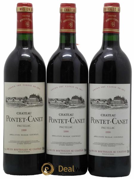 Buy Château Pontet Canet 5ème Grand Cru Classé 1990 (lot: B2266485