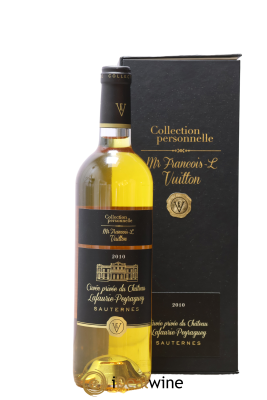 Sauternes Cuvée Privée Du Château Lafaurie Peyraguey Avec Collection Personnelle Mr François Vuitton