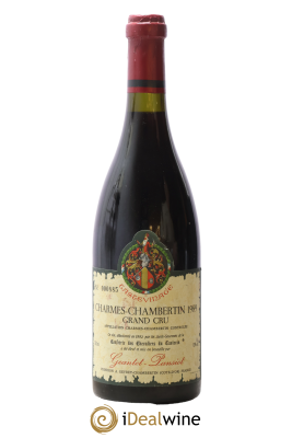 Charmes-Chambertin Grand Cru Tastevinage Geantet-Pansiot