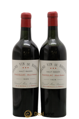 Pauillac Vieux Rosiers Château Haut Bages Liberal