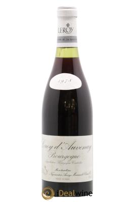 Bourgogne Leroy d'Auvenay Leroy SA