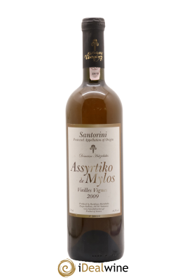 Vins Etrangers AOP Santorini Vieilles Vignes Assyrtiko de Mylos Domaine Hatzidakis