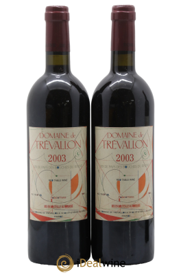 VDP Bouches du Rhône Trévallon (Domaine de) Eloi Dürrbach