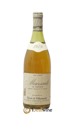 Meursault 1er Cru Le Pouzot Henri de Villamont