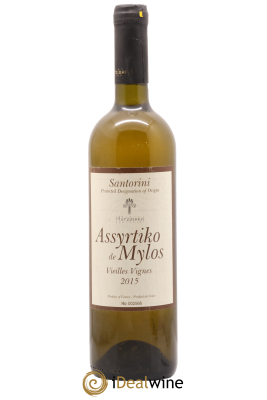 Vins Etrangers AOP Santorini Assyrtiko de Mylos Vielles Vignes Domaine Hatzidakis