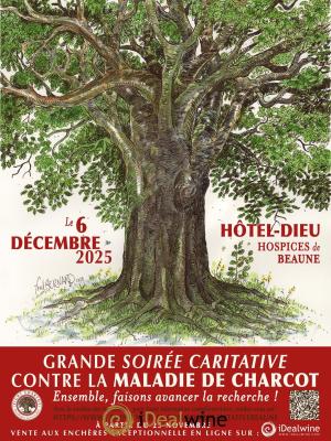 1 place pour la Grande Soirée Caritative contre la maladie de Charcot le 6 décembre 2025 aux Hospices de Beaune