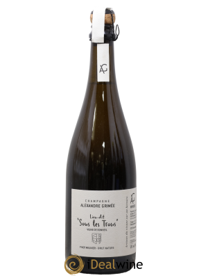 Brut Nature Blanc de Noirs Sous les Trous Vigne de Bonneil Alexandre Grimée