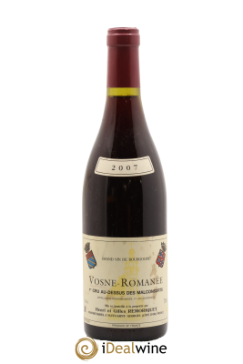 Vosne-Romanée 1er Cru Au Dessus des Malconsorts Gilles Remoriquet