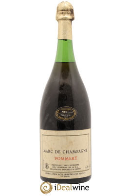 Alcools divers Marc De Champagne Pommery