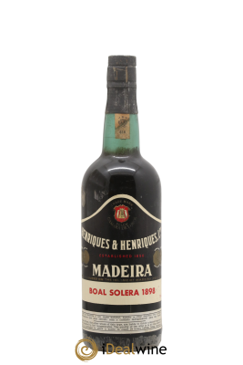 Madère Boal Solera 1898 Henriques et Henriques