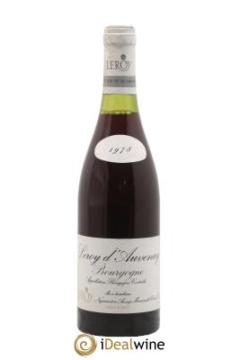 Bourgogne Leroy d'Auvenay Leroy SA