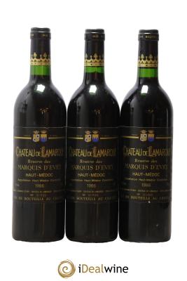 Château de Lamarque Cru Bourgeois Réserve des Marquis d'Evry