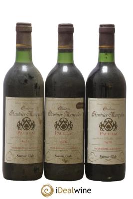 Château Colombier Monpelou Cru Bourgeois Savour Club