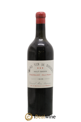 Pauillac Vieux Rosiers Château Haut Bages Liberal