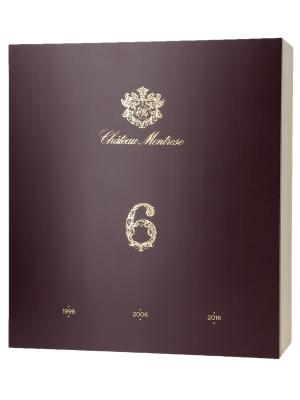 Château Montrose- Coffret Trilogie Montrose bouteille (1996/2006/2016) 