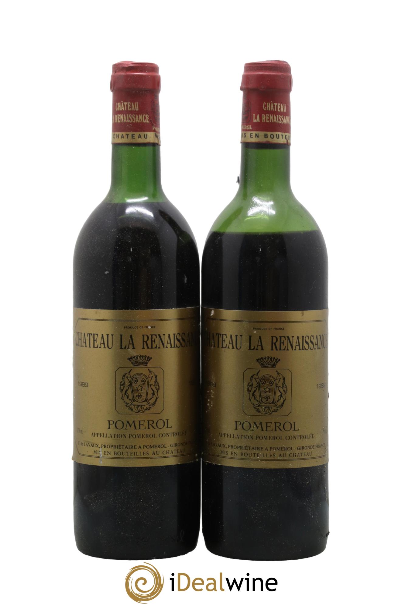 Château la Renaissance 1989 - Lot of 2 bottles - 0