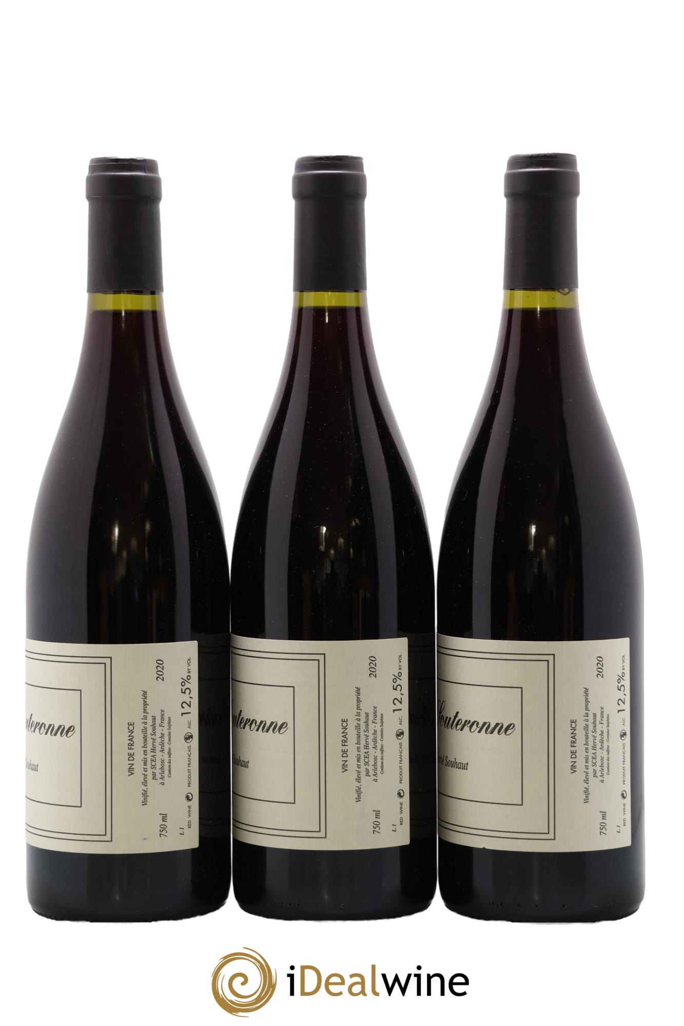 Vin de France La Souteronne Hervé Souhaut - Domaine Romaneaux-Destezet 2020 - Lot of 3 bottles - 1