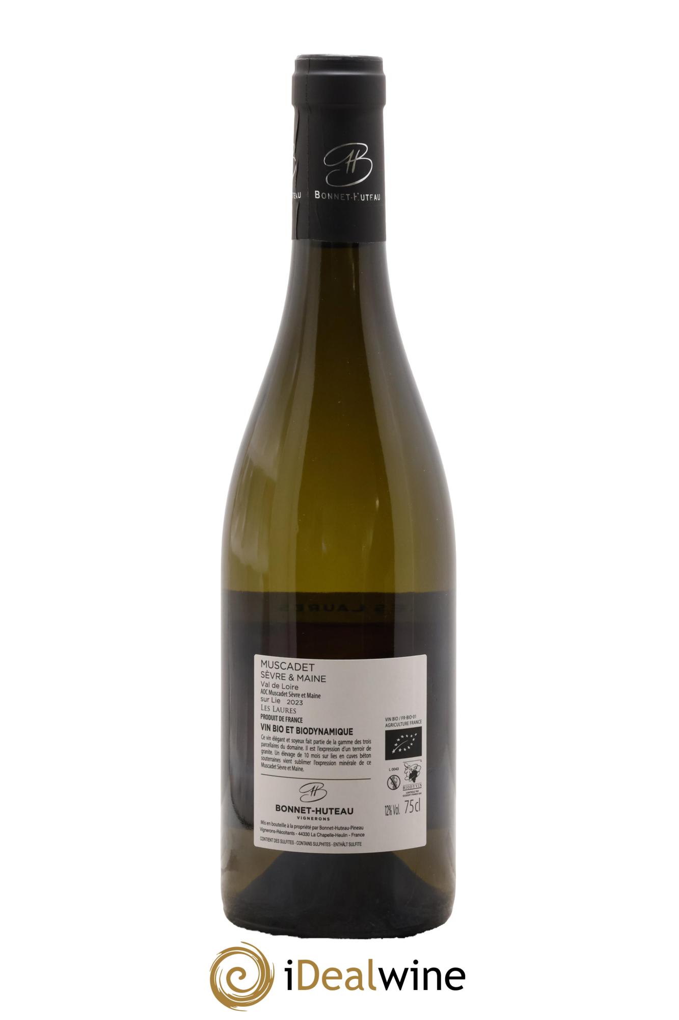 Muscadet-Sèvre-et-Maine Les Laures Bonnet-Huteau 2023 - Lot de 1 bouteille - 1