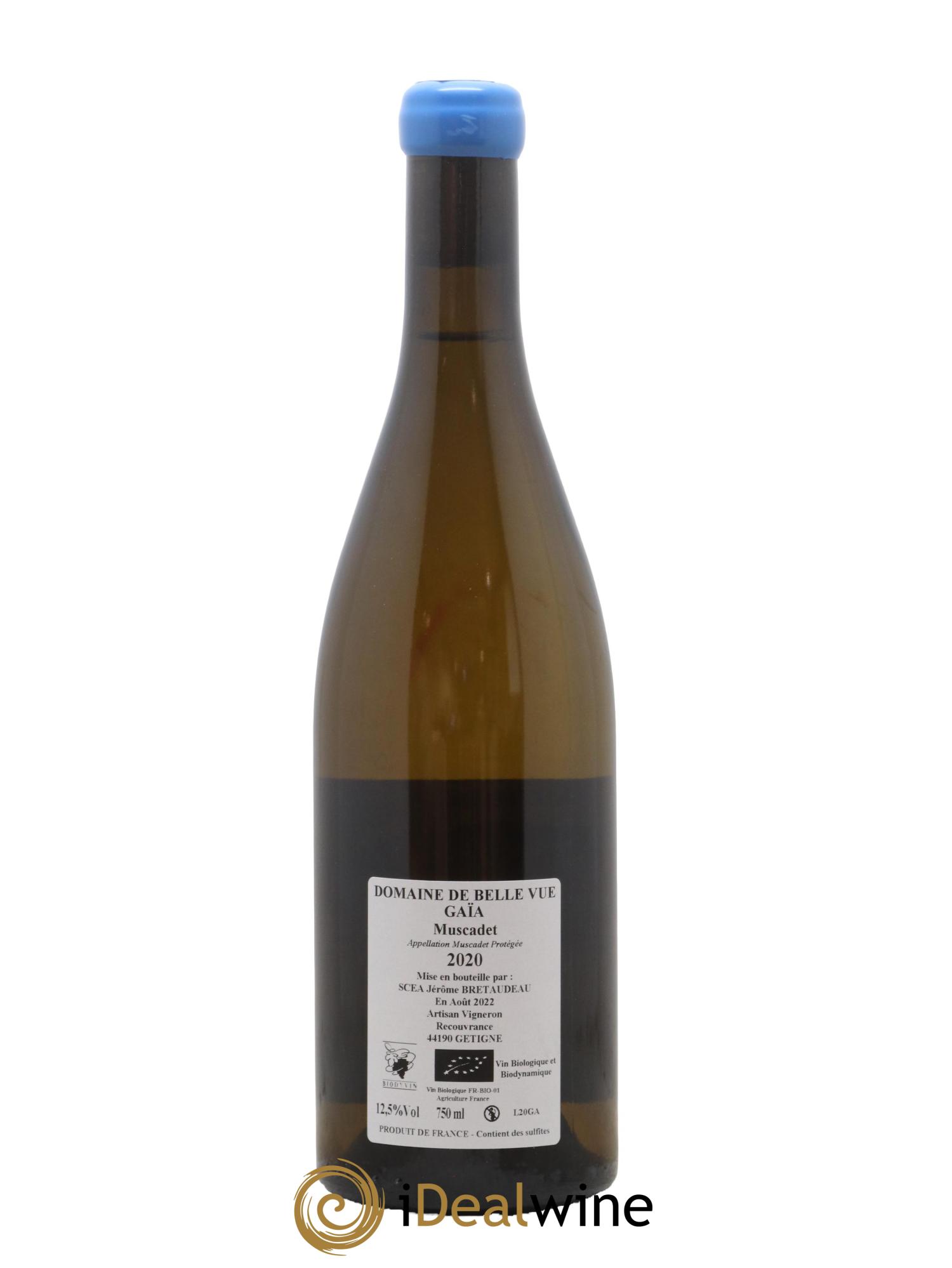 Muscadet-Sèvre-et-Maine Gaia Jérôme Bretaudeau - Domaine de Bellevue 2020 - Lot de 1 bouteille - 1