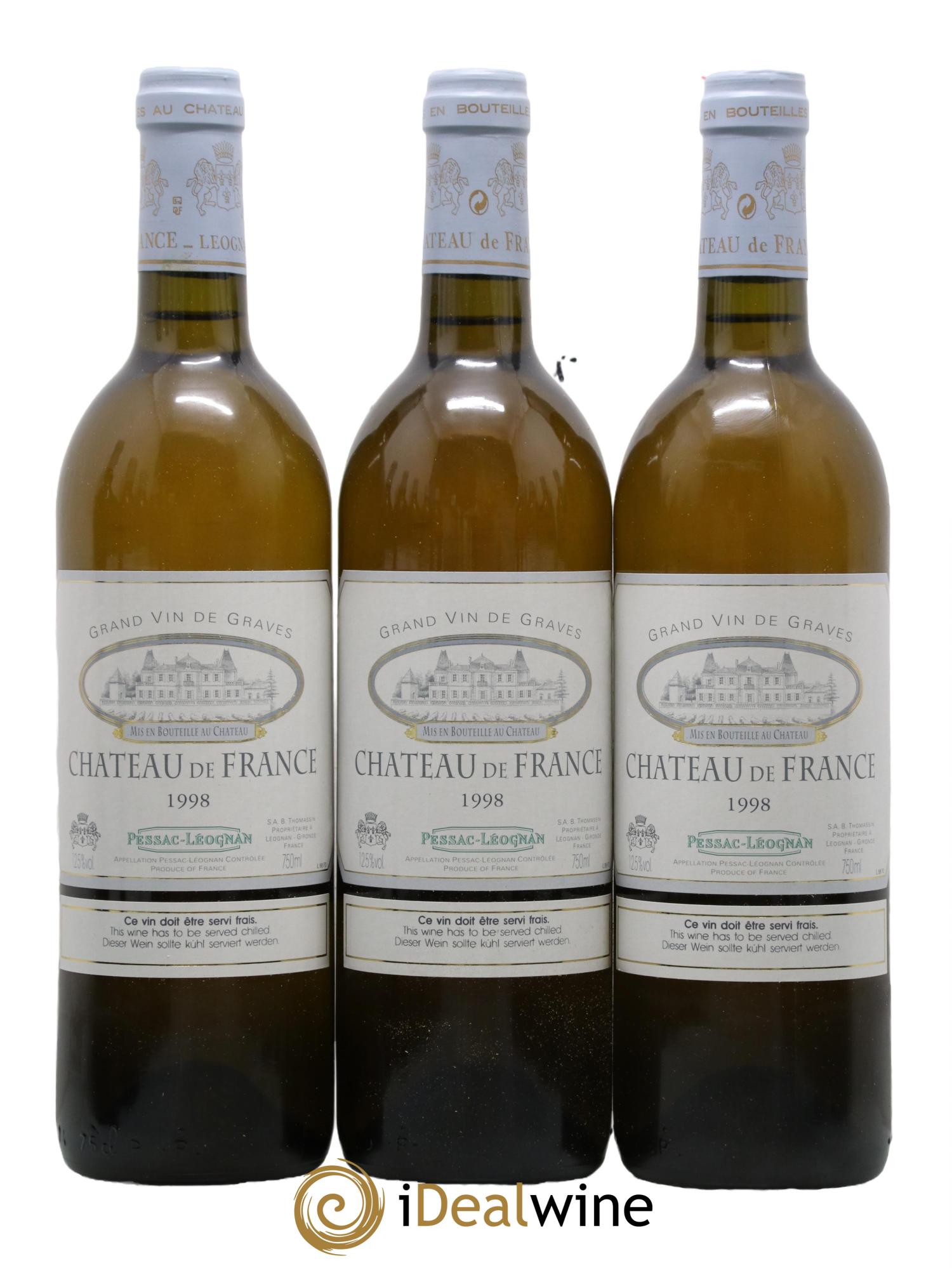 Château de France 1998 - Lot de 12 bouteilles - 1