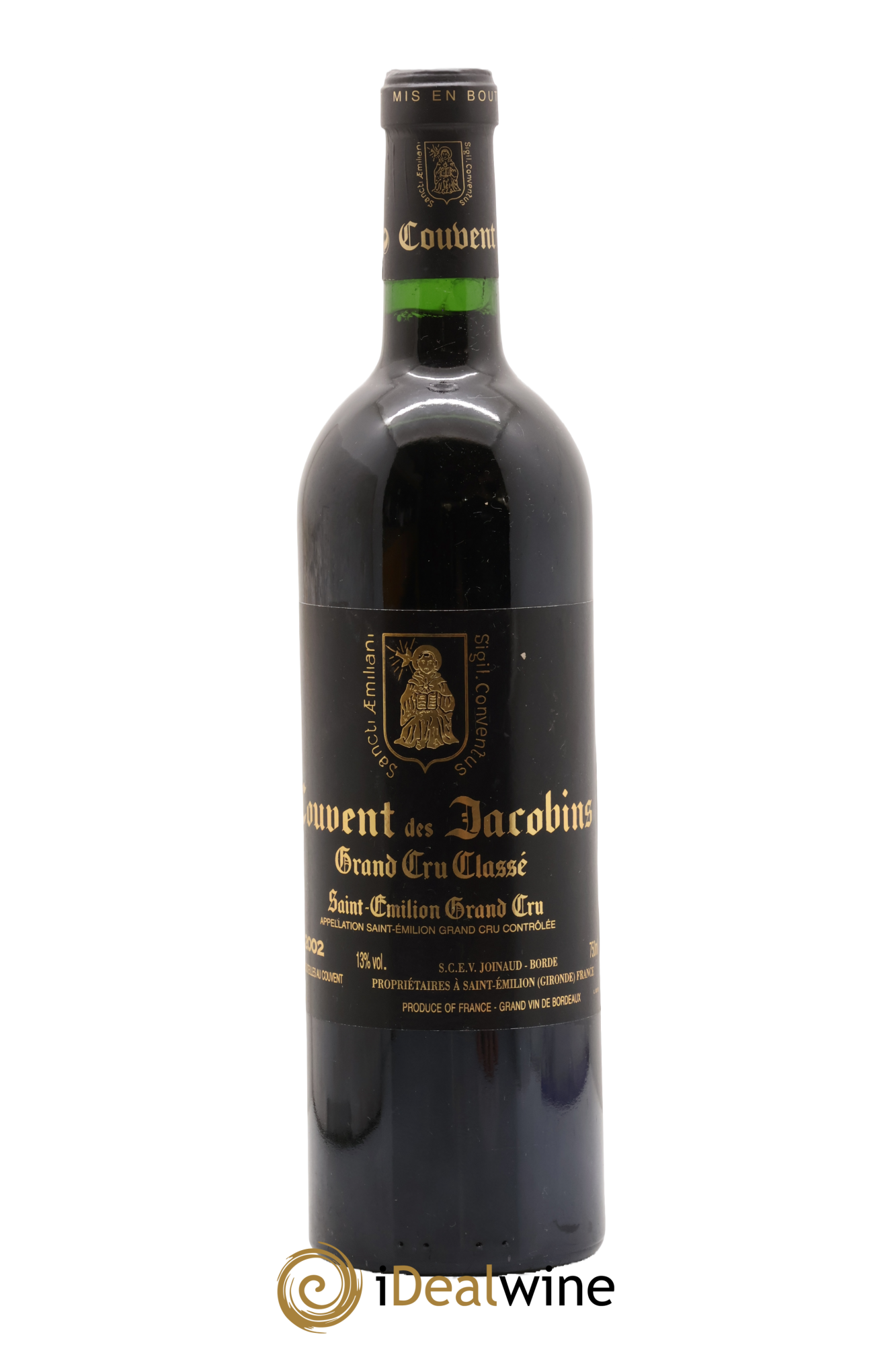 Château Couvent des Jacobins Grand Cru Classé 2002 - Lot of 1 bottle - 0